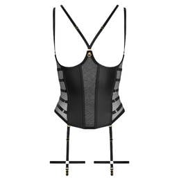 MAISON CLOSE corset seins nus porte-jarretelles Chambre Noir